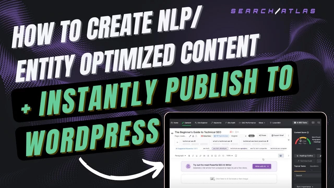 Entity Optimized Content