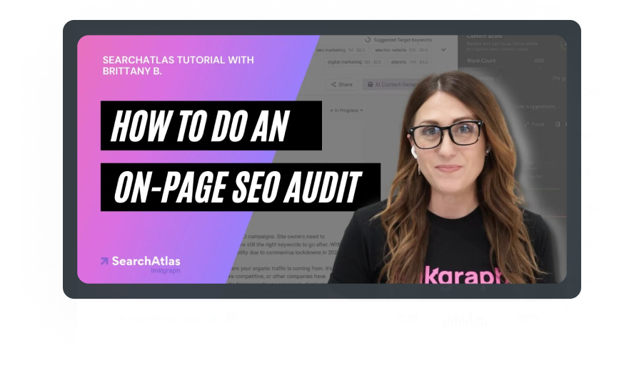 Learn how to conduct an on-page SEO audit using the Content Assistant tool.