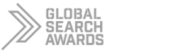 The global search awards logo on a black background.