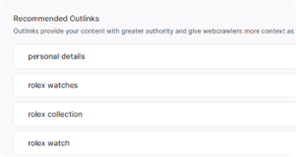 A screen displaying recommended video options, utilizing a free tool for content audit.