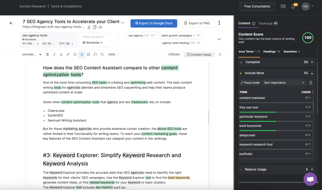 SEO Content Assistant from Search Atlas