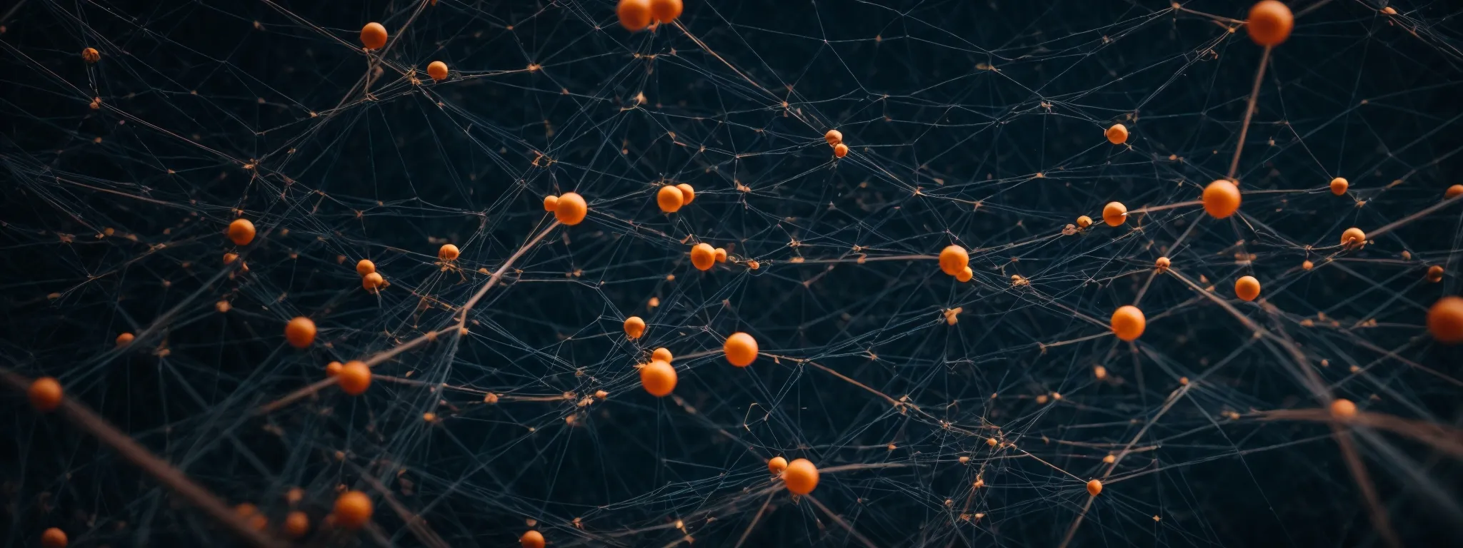 a network of interconnected nodes illustrating a seamless web of digital connections.